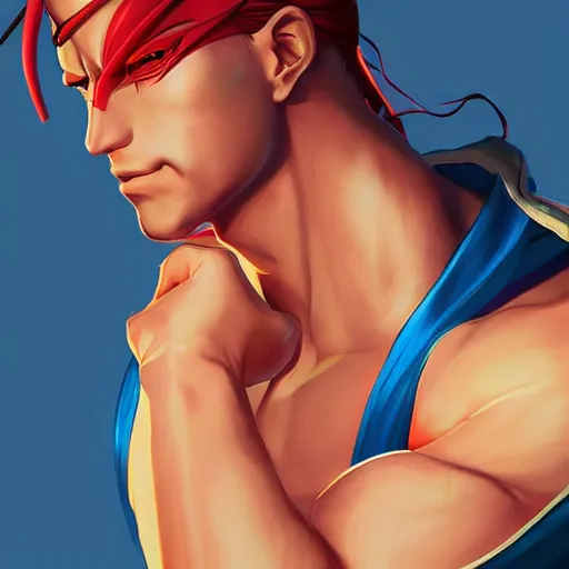 Vega from Street Fighter 2 by pixiv, by Ilya, Stable Diffusion