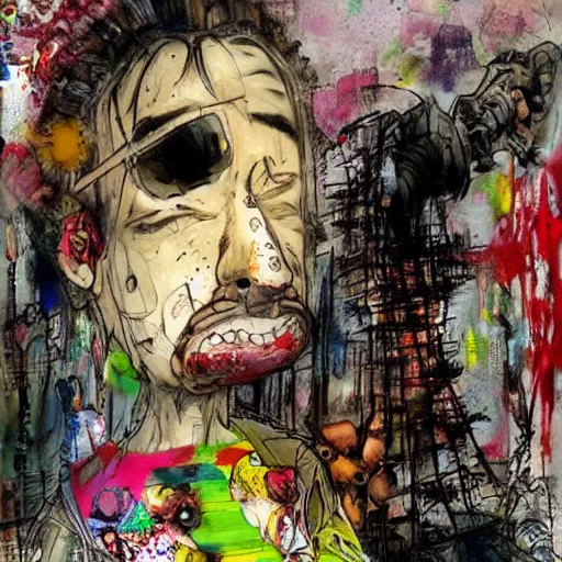 Image similar to concept art by david choe