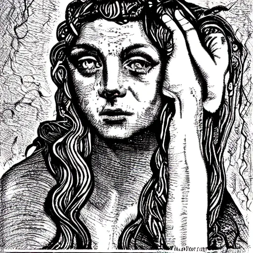 Image similar to the eyes of medusa