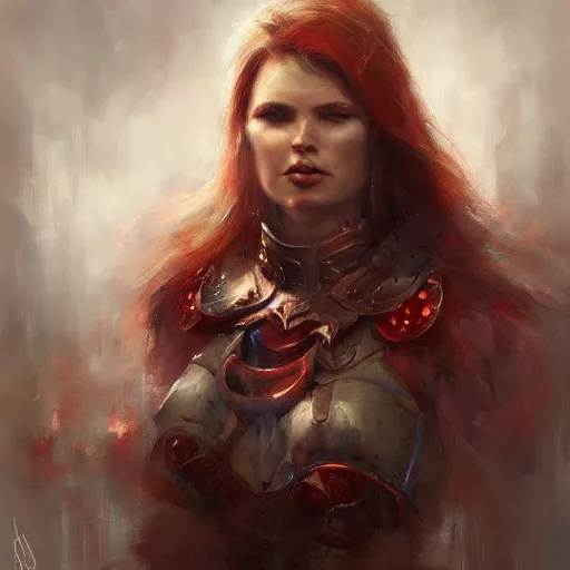 Image similar to a beautiful painting of a nord woman, by raymond swanland, featured on artstattion