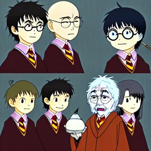 Image similar to harry potter, hayao miyazaki