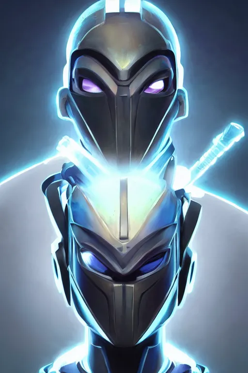 Image similar to epic mask helmet robot ninja portrait stylized as fornite style game design fanart by concept artist gervasio canda, behance hd by jesper ejsing, by rhads, makoto shinkai and lois van baarle, ilya kuvshinov, rossdraws global illumination radiating a glowing aura global illumination ray tracing hdr render in unreal engine 5