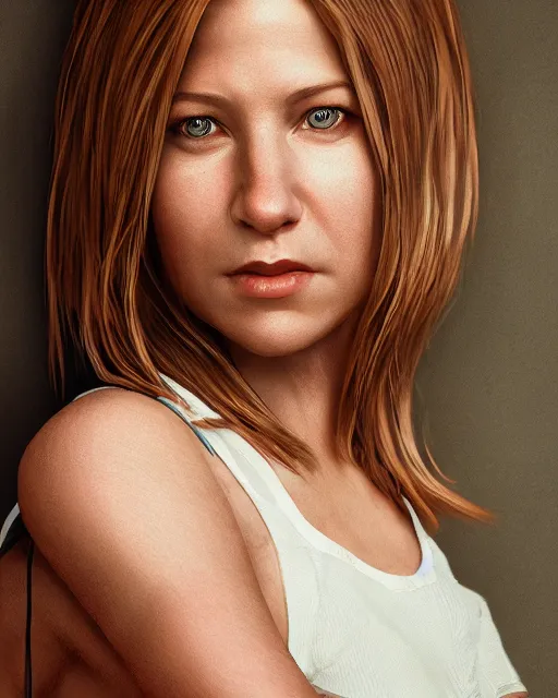 Image similar to Beautiful art portrait of hayley berry as Rachel Green in friends, atmospheric lighting, intricate detail, cgsociety, hyperrealistic, octane render, RPG portrait, ambient light, dynamic lighting