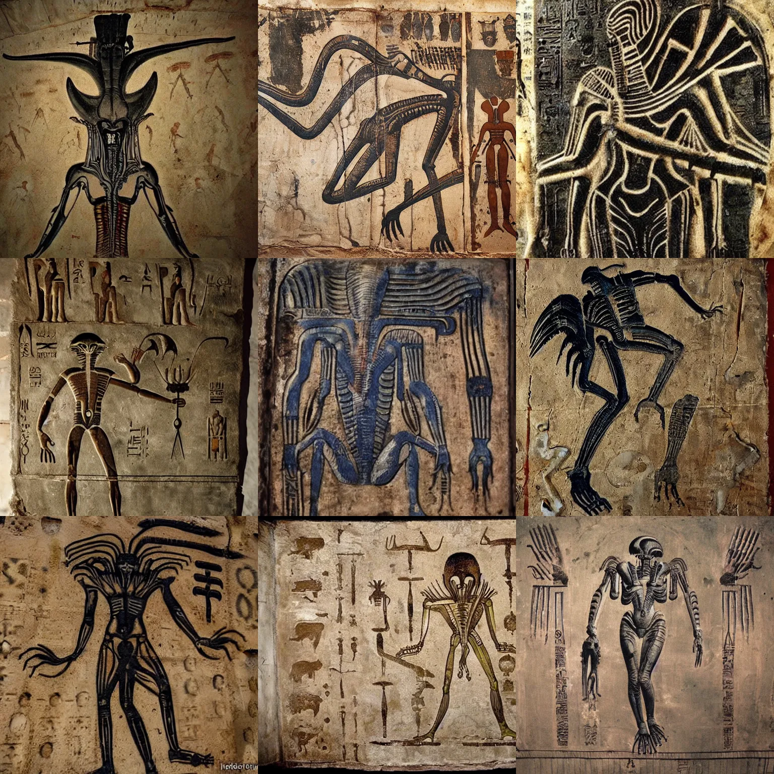 ancient alien paintings