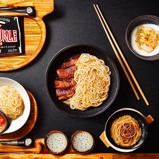 Prompt: jack daniel's branded ramen. photography. food photoshoot. advertisment photography. 4 k. realistic.