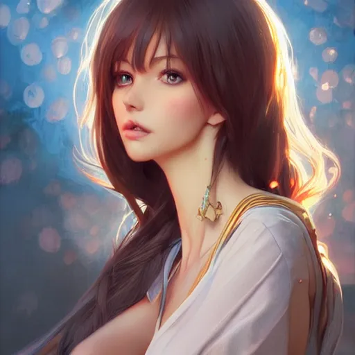 Image similar to ultra realistic illustration, kelly bundy anime, intricate, elegant, highly detailed, digital painting, artstation, concept art, smooth, sharp focus, illustration, art by artgerm and greg rutkowski and alphonse mucha and wlop