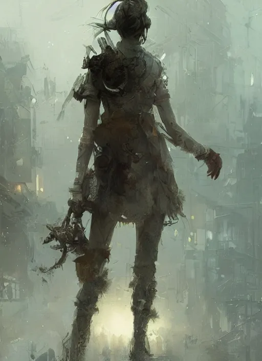 Image similar to fantasy, rule of thirds, intricate outfit, spotlight, by greg rutkowski, by jeremy mann, digital painting