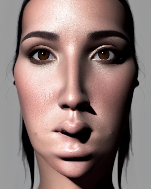 Image similar to realistic portrait of futuristic woman, ultra realistic, 8k