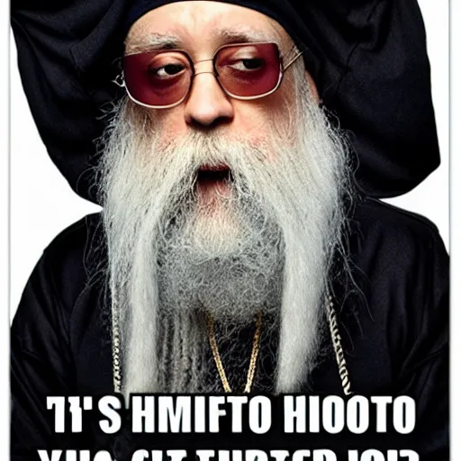 Prompt: ghetto hip - hop dumbledore