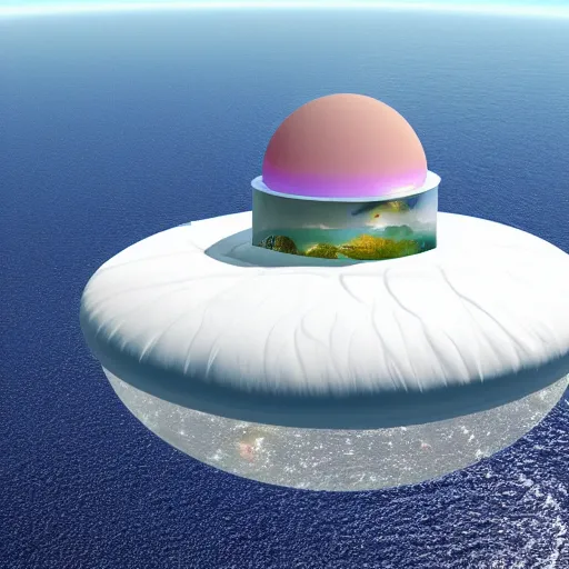 Image similar to floating island in space