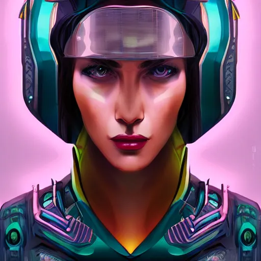 Prompt: portrait of a cyberpunk art deco girl, sci-fi, fantasy, intricate, elegant, highly detailed, digital painting, artstation, smooth, sharp focus, illustration