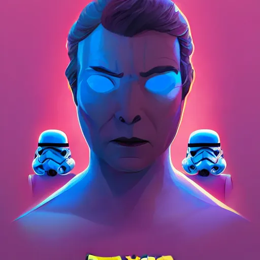 Image similar to face icon stylized minimalist star wars : episode v - the empire strikes back 1 9 8 0, loftis, cory behance hd by jesper ejsing, by rhads, makoto shinkai and lois van baarle, ilya kuvshinov, rossdraws global illumination