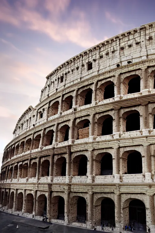 Prompt: a huge ice cream on top of the Colosseum, photorealistic, cinematic lighting, high detail, cinematic feel, high octane, 4K, Unreal Engine
