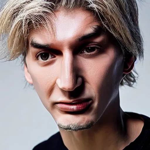 Image similar to really ugly xqc, big nose, underbite