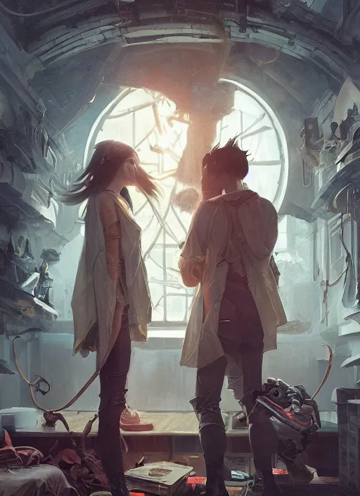 Prompt: how to we get through to one another, photorealistic by michael komarck, greg rutkowski, victo ngai, artgerm, willem claesz heda and j. dickenson