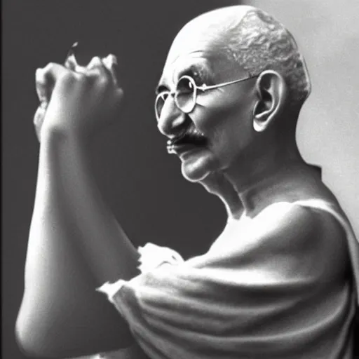 Prompt: gandhi in tiktok