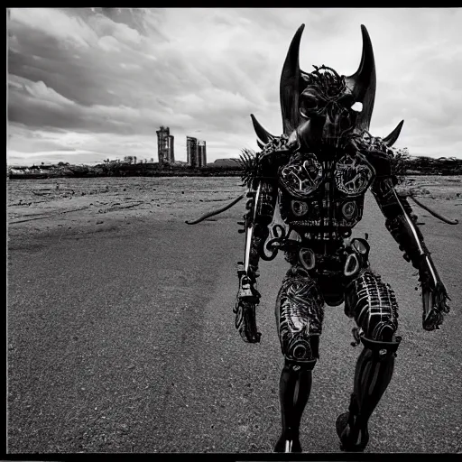 Prompt: cyborg devil by david yarrow