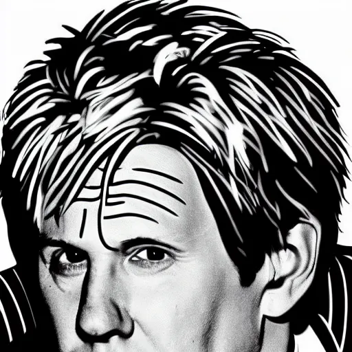 Prompt: pop art gary busey illustration by andy warhol