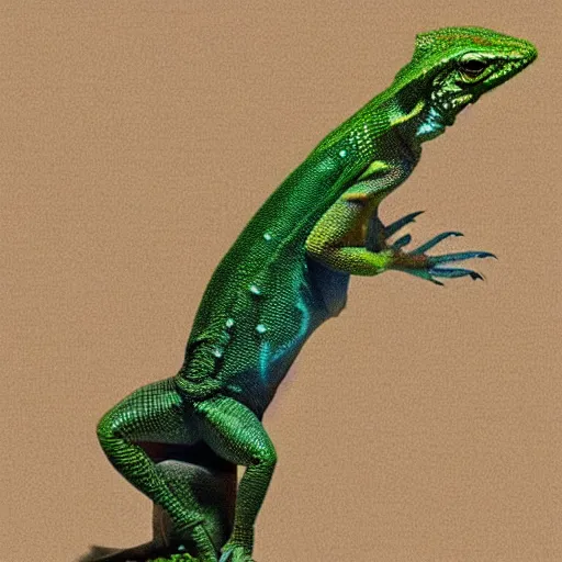 Image similar to mark zuckerberg depicted as a lizard