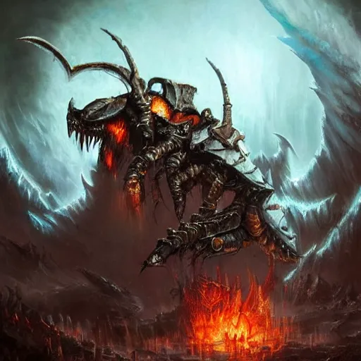 Prompt: deathwing the destroyer ultra detailed digital art, artstation hall of fame gallery, editors choice, #1 digital painting of all time, most beautiful image ever created, emotionally evocative, greatest art ever made, lifetime achievement magnum opus masterpiece, the most amazing breathtaking image with the deepest message ever painted, a thing of beauty beyond imagination or words