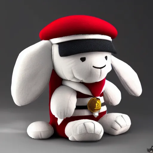 Prompt: cute fumo plush of an admiral of a starship, vray