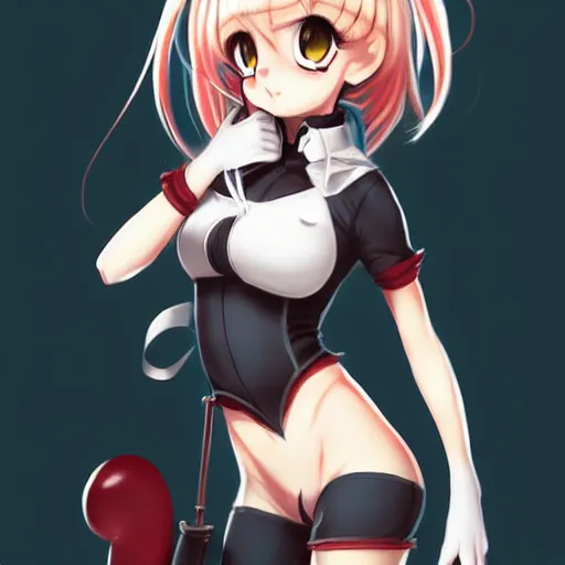 Image similar to fullbody portrait of anthropomorphic half - mouse cute anime girl, concept art, anime art, by a - 1 picture, trending on artstation artgerm, ross tran, bill ward, marc davis,