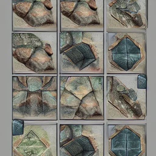 Image similar to digital hand painted dungeon rock tiles textures, digital art, fantasy, behance, pinterest, deviantart, artstation, design, rpg, detailed, digital art, incredible, digital painting