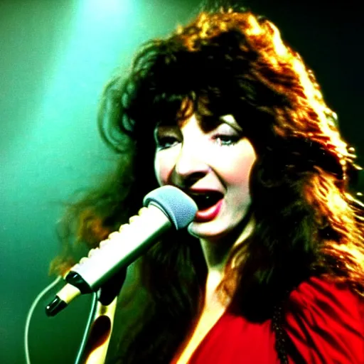 Image similar to Kate Bush 1970s Album Running up that hill, high resolution 4K HD