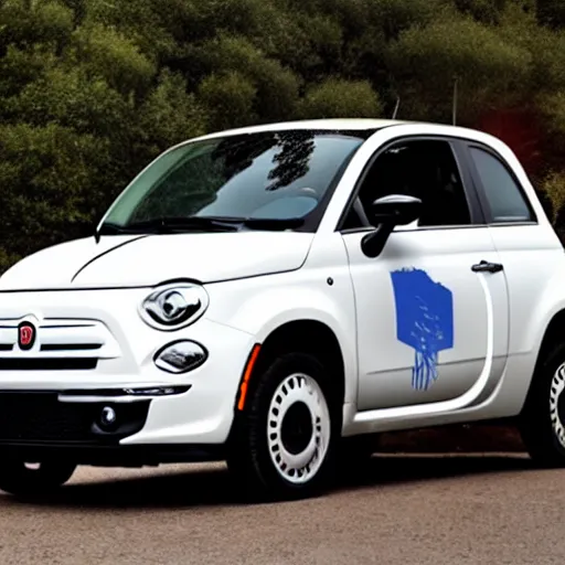 Image similar to fiat 5 0 0 cybertruck