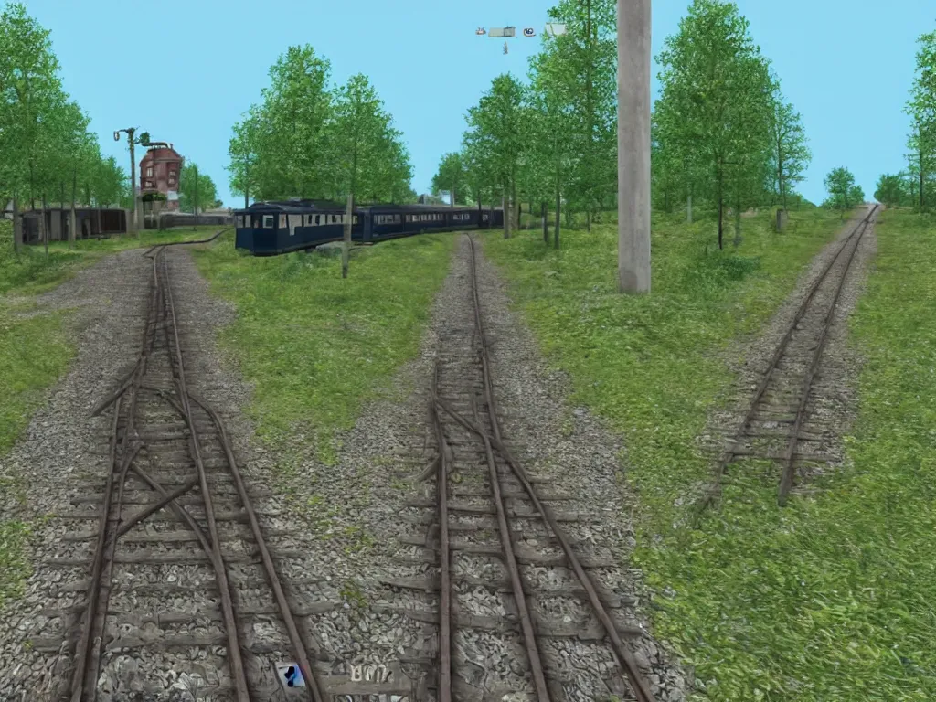 Image similar to Estonia Train as a PS1 first person video game