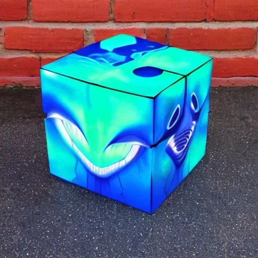 Prompt: alien cube