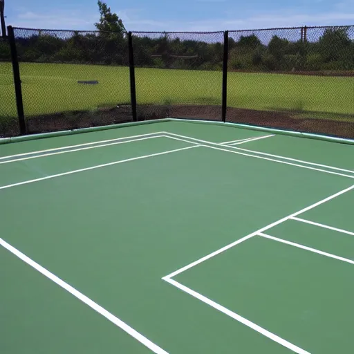 Prompt: 6 0 s art of tennis court at the pool