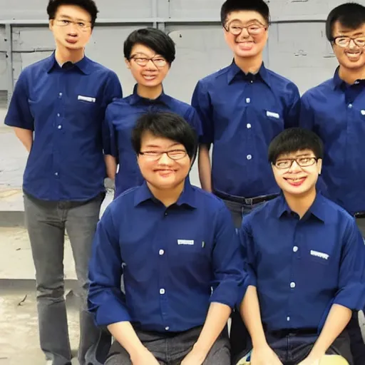 Image similar to technicbots asian ftc team with navy blue shirts