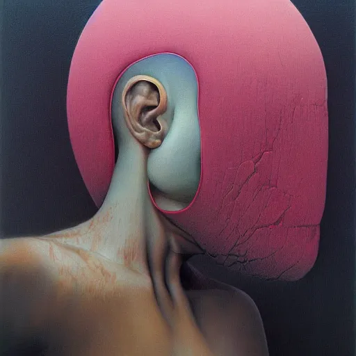 Image similar to pink capitalism painted by zdzisław beksinski, capitalism realism, hyper detailed, 4 k