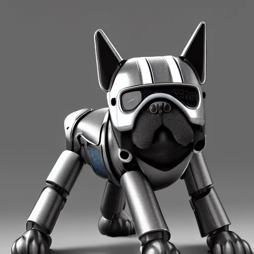 Image similar to dog robocop, photo, detailed, 4k