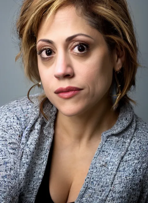 Prompt: DSLR photo portrait still of 44 year old age 44 Brittany Murphy at age 44!!!, 85mm f1.8