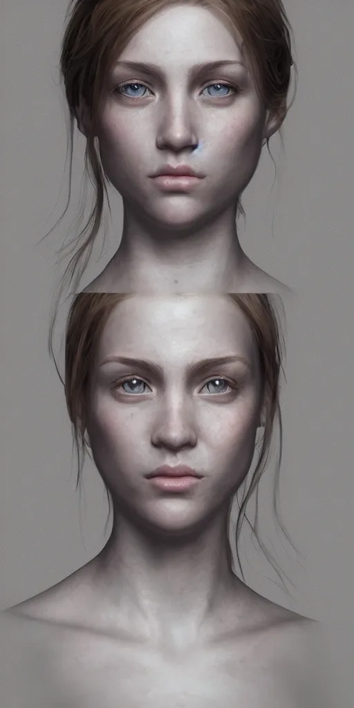 Image similar to hyperrealist female communicant by mike franchina, fantasy art, photo realistic, dynamic lighting, artstation, poster, volumetric lighting, very detailed faces, award winning, full face, symmetry