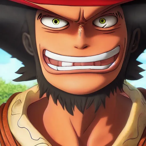 Legend Pirate Luffy Oil Painted, One Piece - Anime Legendary NFT Heroes