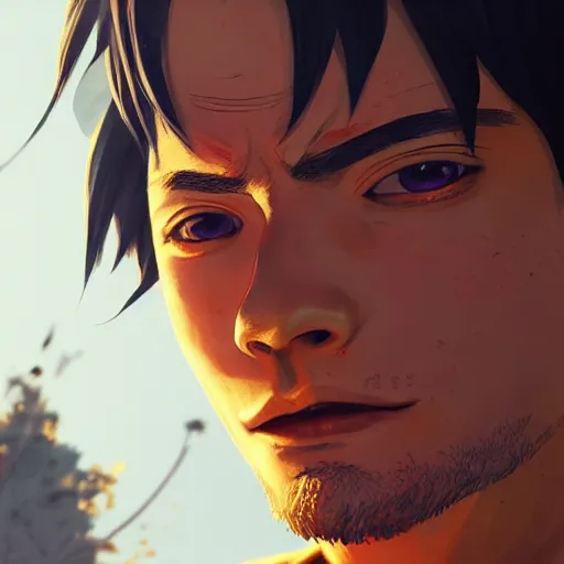 Image similar to highly detailed portrait luffy in gta v, stephen bliss, unreal engine, fantasy art by greg rutkowski, loish, rhads, ferdinand knab, makoto shinkai and lois van baarle, ilya kuvshinov, rossdraws, tom bagshaw, global illumination, radiant light, detailed and intricate environment