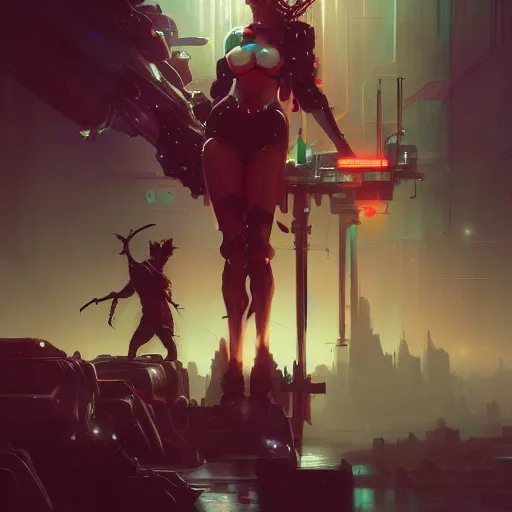 Image similar to do machines dream? cyberpunk concept art by pete mohrbacher and artgerm and wlop and greg rutkowski and josan gonzales and syd mead, digital art, highly detailed, intricate, sci-fi, sharp focus, Trending on Artstation HQ, deviantart, unreal engine 5, 4K UHD image
