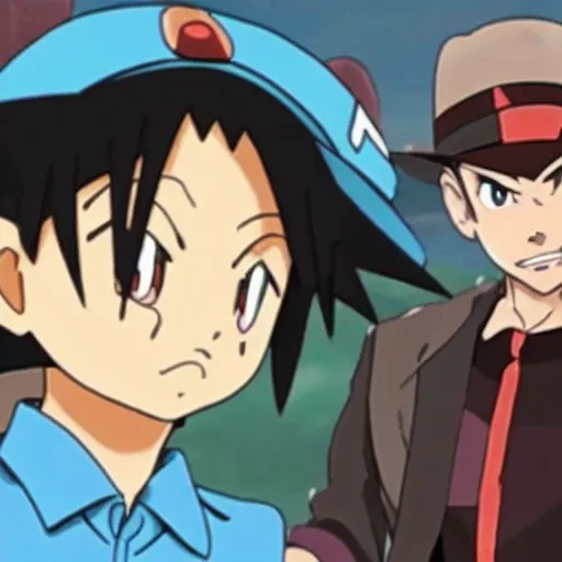 Image similar to quentin tarantino in the pokemon anime