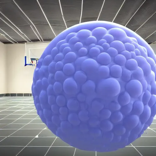 Prompt: 3d planet balls floating in a school gym. 8k resolution photograph, national geographic footage.