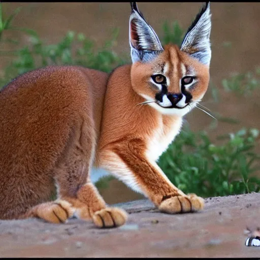 Image similar to cute caracal by elisa bohne