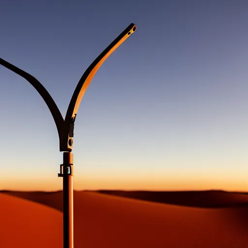 Image similar to ruggedized sensor antenna for monitoring the australian desert, XF IQ4, 150MP, 50mm, F1.4, ISO 200, 1/160s, dawn