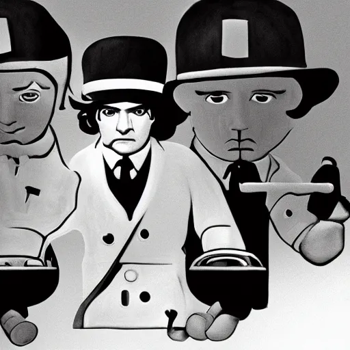 Image similar to a clockwork orange