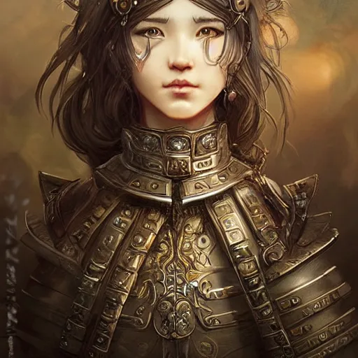 Image similar to beautiful extremely detailed intricate concept art depicting a warrior by wlop. shining jewelry. bcy. net