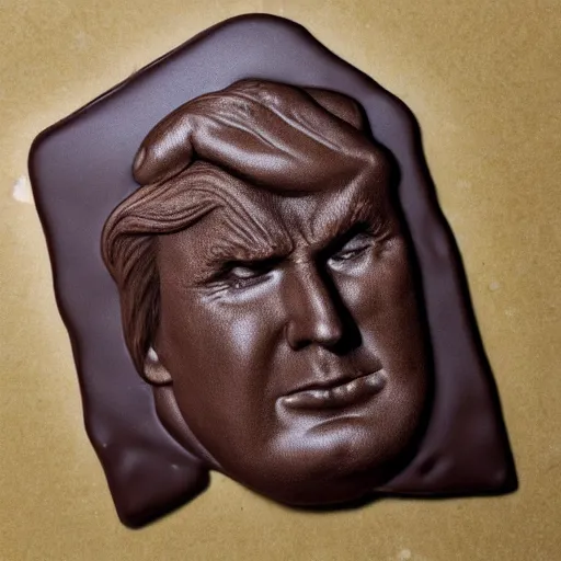 Image similar to dark chocolate trump relief