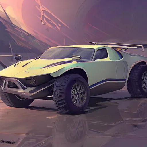 Image similar to helicopter vehicule concept design engine super cars rocket league tank mad max global illumination ray tracing hdr chromed reflexion, gta 5 comics official fanart behance hd artstation by jesper ejsing, by rhads, makoto shinkai and lois van baarle, ilya kuvshinov, ossdraws, synthwave, trending on artstation