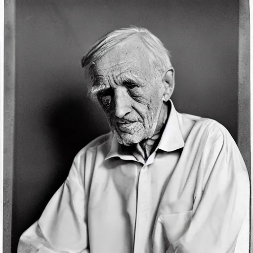 Prompt: portrait of an old man as photographed by yousef karsh