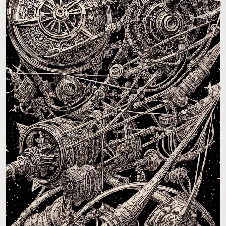 Image similar to ancient alchemist steampunk wizards laboratory, high details, intricately detailed, by vincent di fate, inking, 3 color screen print, masterpiece, trending on artstation,, sharp, details, hyper - detailed, hd, 4 k, 8 k